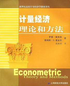 计量经济理论和方法 封面
